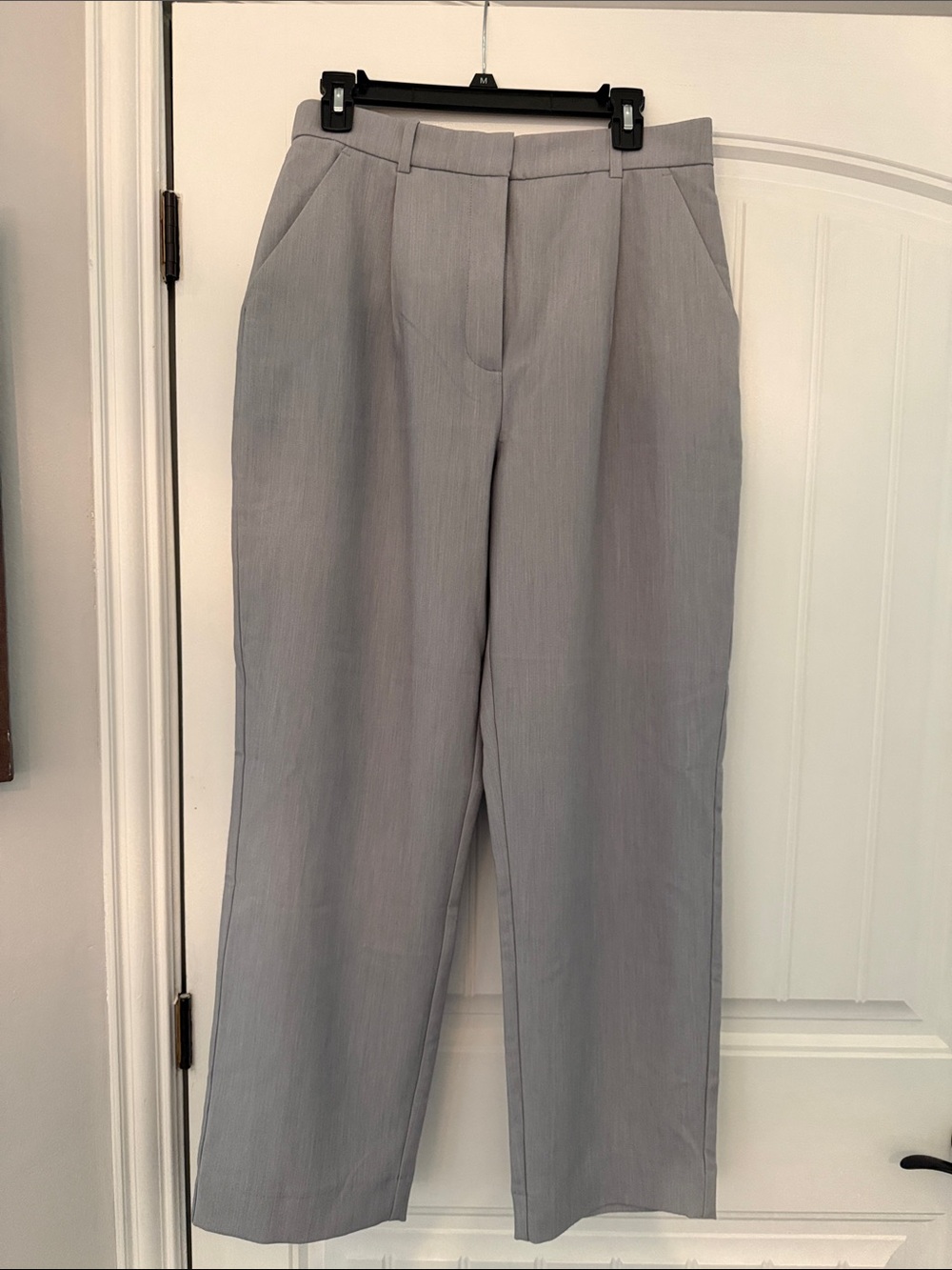 Classic High-Rise Wide-Leg Pants - Light Gray Curve Love